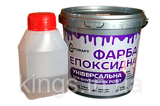 Фарба по плитці та склу Зелена ArtCraft 1кг двокомпонентна, фото 2