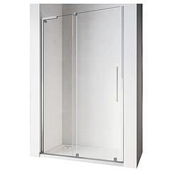 Двері у нішу Walk-In розсувні Koer SR SD07-120x200-L-TR-01 прозоре скло Easy Clean 8мм Хром