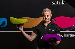 Сидіння-сідло Humantool Saddle Chair тканина EASY TECH Dark Pink — ергономічне динамічне сидіння для правильної постави