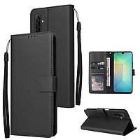 Чохол книжка для Samsung Galaxy A26 5G чорний з ремінцем на руку