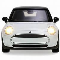 Іграшкова машинка Автопром MINI Cooper біла 1:28 — металева модель зі світлом і звуком, 13,5 см, арт. 68739-1, фото 3