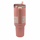 Термос термочашка Stanley Quencher ProTour Flip Straw Tumbler з нержавіючої сталі 1,18 л pastel pink KT7001959 solve, фото 8