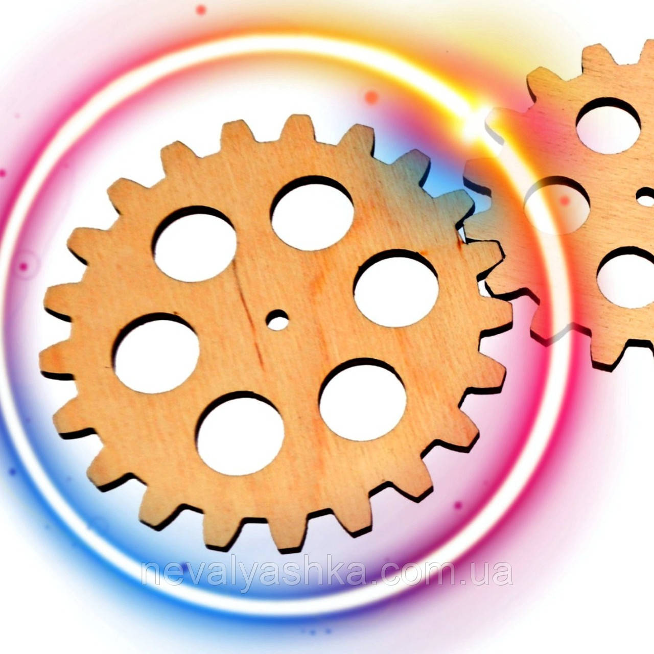 1 шт Дерев'яна Шестерінка 90 мм Заготовка для Бізіборду Шестерня з Фанери 9 см (Без Саморіза)