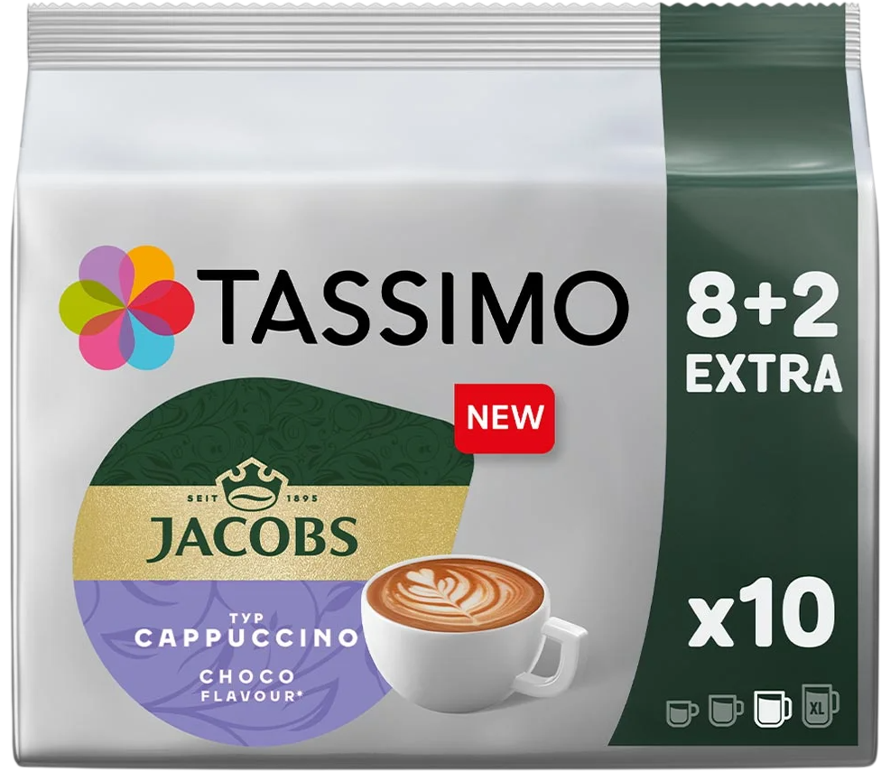 Кава в капсулах Тассімо - Tassimo Cappuccino Choco (10 порцій), фото 1