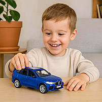 Іграшкова машинка Автопром BMW X5M 1:32 — металева, світло і звук, інерційна, синя, арт. 68497-2, фото 10