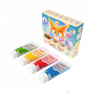 Фарба для пальчиків Gamma UA 4кол 60мл в тубе Rudix 840401