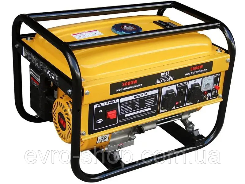 Бензиновий генератор Volt HEXA-GEN 3500 (3.0 кВт) з AVR, фото 1