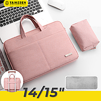 Сумка для ноутбука и документов, TaiKesen 14-15" Розовый