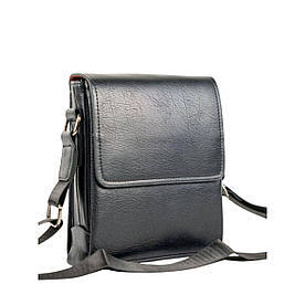 Сумка через плече барсека-мессенджер з клапаном зі шкірозамінника стильна ділова водонепроникна і зручна