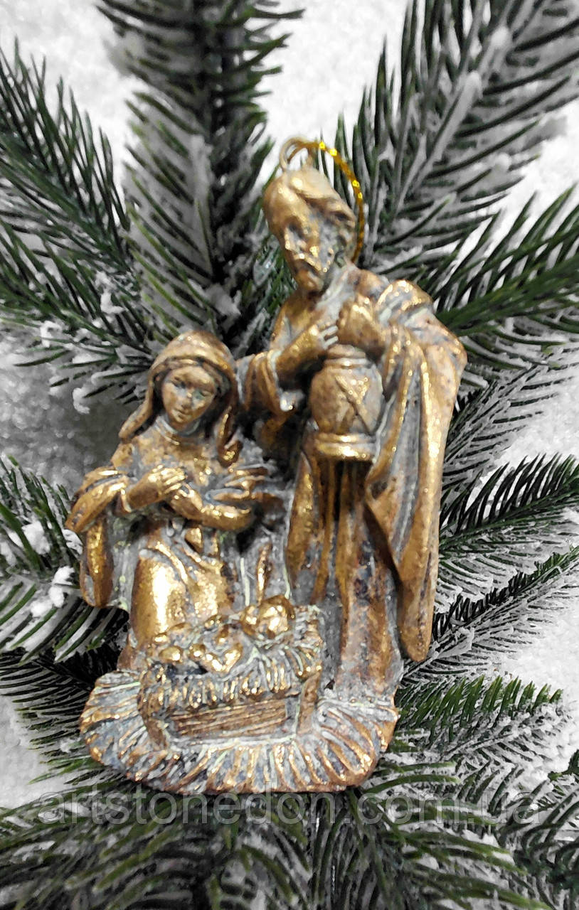 Ялинкова прикраса «Різдво Христове», 9 см, полістоун, фото 1