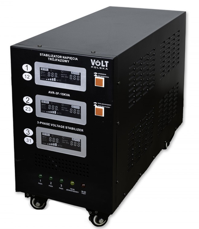 Стабілізатор напруги AVR PRO 15000 ВА 3-х фазний VOLT POLSKA, фото 1