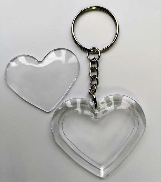 Акриловий брелок Брелок-серце