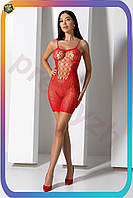 FS Платье мини сетка Flex Set Passion красное сексуальное платье для вечеринки и свидания SET18-F