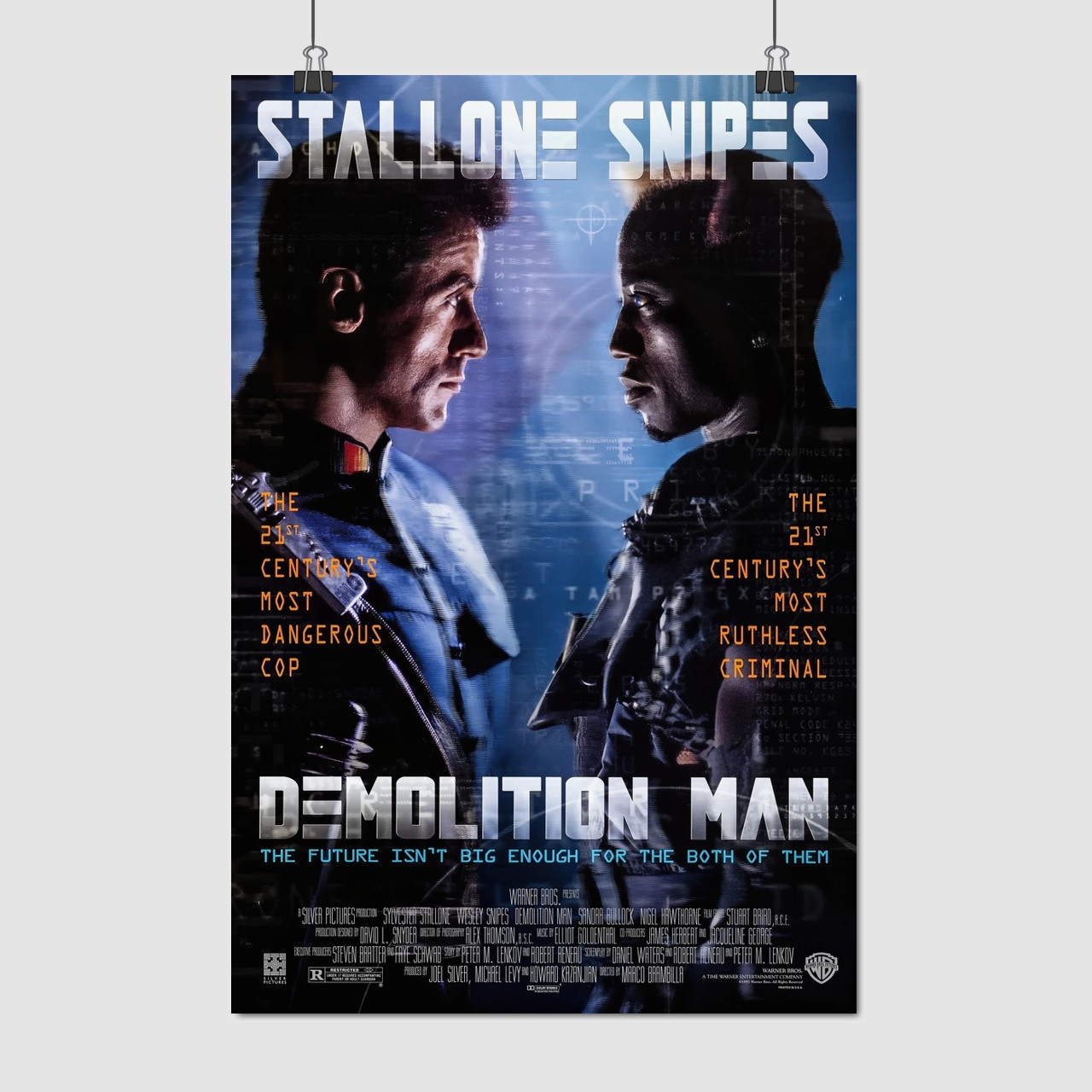 Плакат "Руйнівник, Demolition Man (1993)", 60×40см