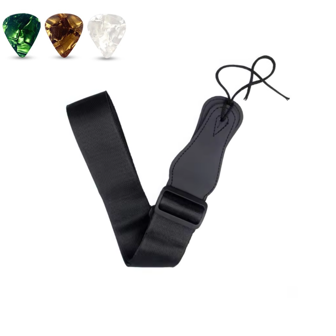 Ремінь для класичної / акустичної гітари + 3 медіатори. Гітарний ремінь