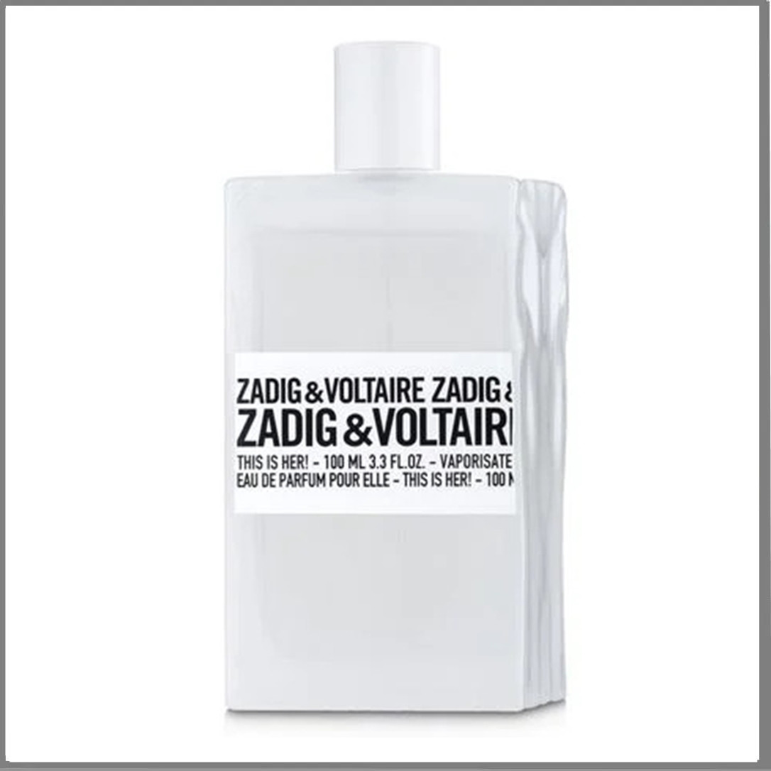 Тестер Zadig & Voltaire This is her туалетна вода 100 ml. (Задіг і Вольтер Зіс іс Хьор), фото 1