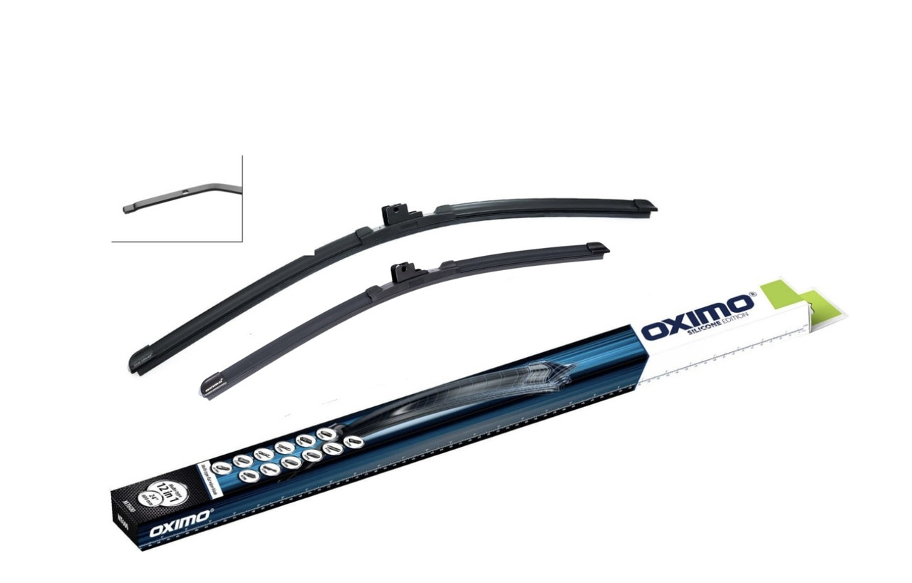 Двірники безкаркасні для Mini Clubman (2012-2015) 475/450 мм OXIMO, комплект склоочисників (2 шт)