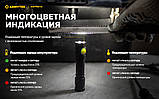 Ліхтар Armytek Partner C2 WHITE v4 (1100LM, 3200mAh, Біле світло, Magnet USB, IP68, 240 метрів, Чохол, Кліпса, Магніт), фото 8