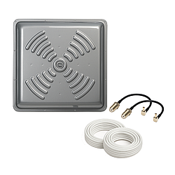 4G комплект антена панельна ENERGY MIMO 24 дБ (1700-2700 МГц) + кабель та перехідники