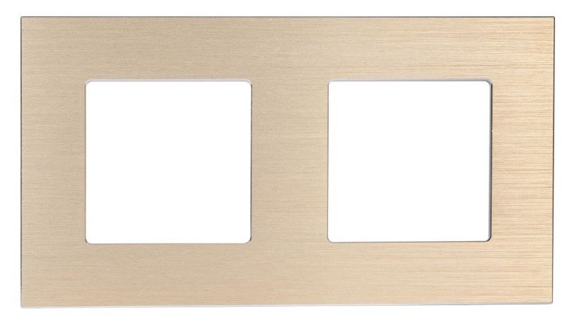 Рамка алюмінієва 1DAL | 2 пости, Золото Анодований (A157.2F-GD), фото 1