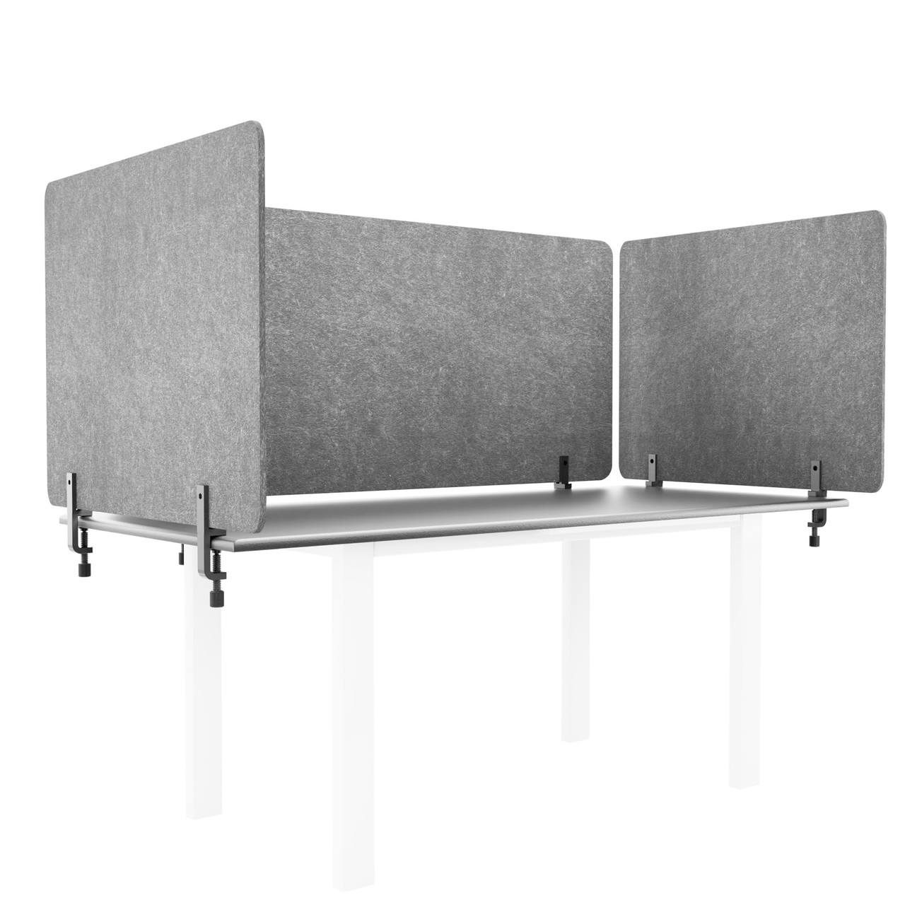 Настільна акустична ширма для офісних столів Ecosound Felt 1200 х 600 light grey  колір в асортименті