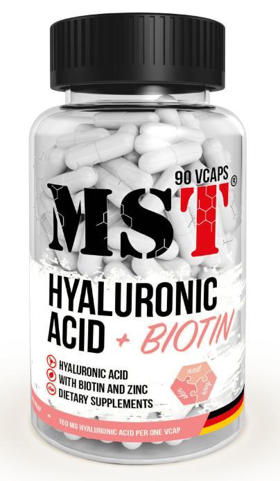 Гіалуронова кислота MST® Hyaluronic Acid 150mg + Biotin 90 капсул, фото 1