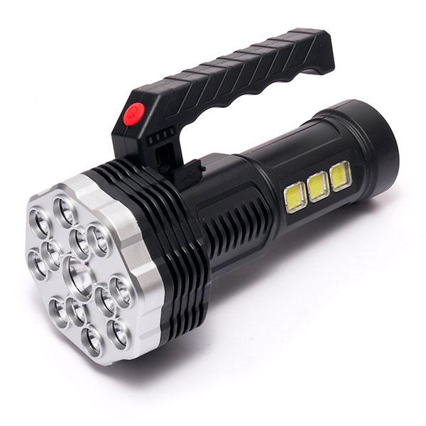 Ліхтар ручний акумуляторний Multifunction Work Lights-913 з ручкою USB зарядка 13 LED+COB Чорний LS-005, фото 1