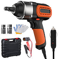 Ударний гайковерт від прикурювача 12V + кейс, 2400 об/хв, BX-479 / Електричний гайковерт для авто / Електрогайковерт