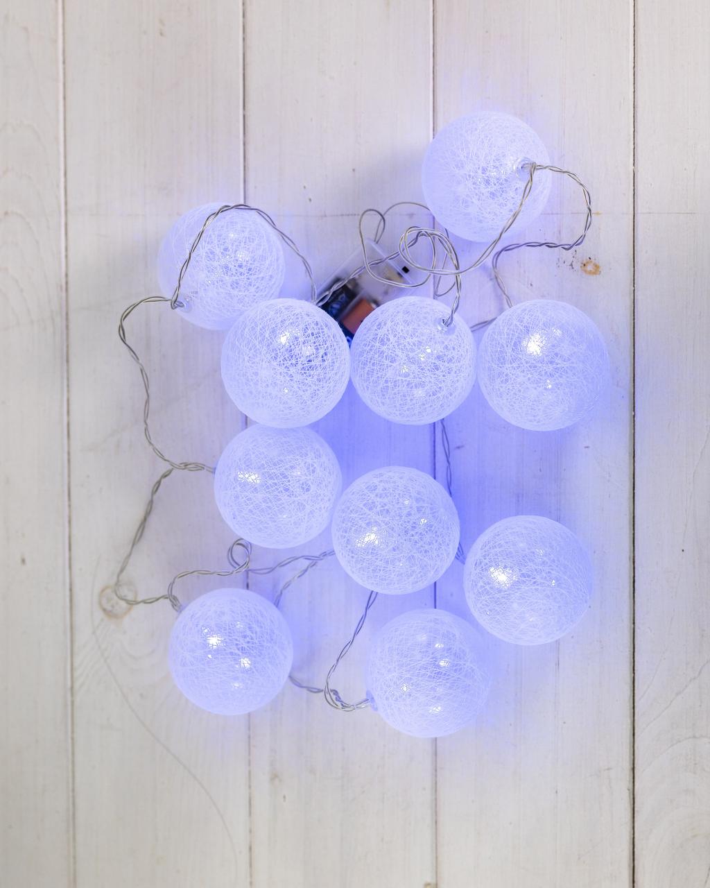 Гірлянда кульки, ліхтарики, Білі