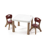 Набор: стол и 2 стула "KITCHEN TABLE & CHAIRS", 48х64х64 см/ 50х35х35 см