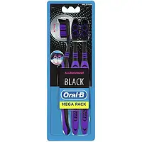 Зубная щетка Oral-B Black 40 всесторонняя чистка Medium средняя 3 шт.