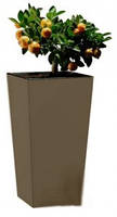 Горщик для квітів ELISE 25 см сіро-коричневий матовий