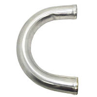 Кут гнутий тосольний 28 мм під кутом 180° з нержавіючої сталі