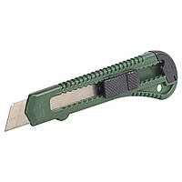 Ніж сегментний лезо 18 мм корпус пластиковий автоматичний замок TM GRAD