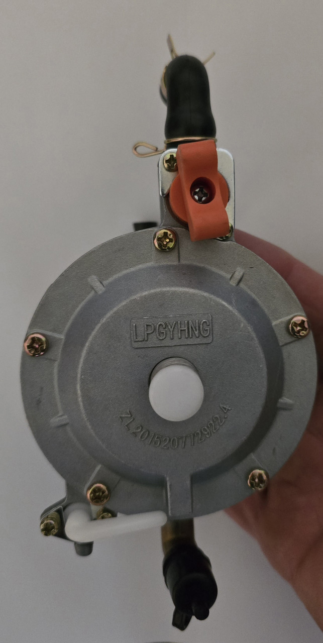 Газовий редуктор на карбюратор для генератора 2,2-3,2 квт двигун бензин 168/170 (6,5-7 л), фото 1