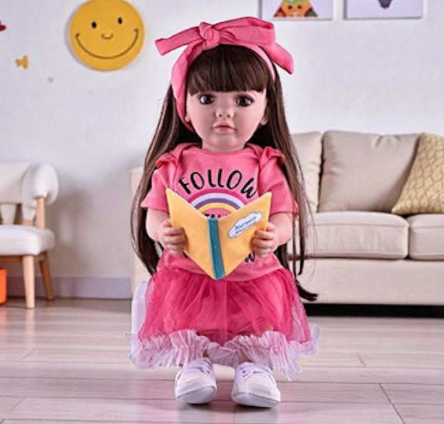 Лялька інтерактивна велика WToys (висота 55 см, пульт,  озвуч. укр. мовою, відповідає на питання, мелодії, повторюшка) TK 7944-58, фото 1