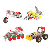 Металевий конструктор Technok Toys «Суперуніверсал» 37 деталей — 3D-набір для складання техніки та механізмів, арт. 0939, фото 5