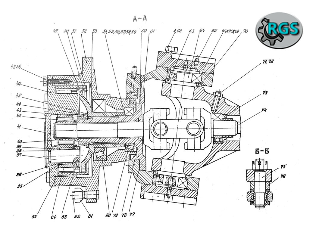 Головна передача переднього мосту АТЕК 999 (комплект), фото 1