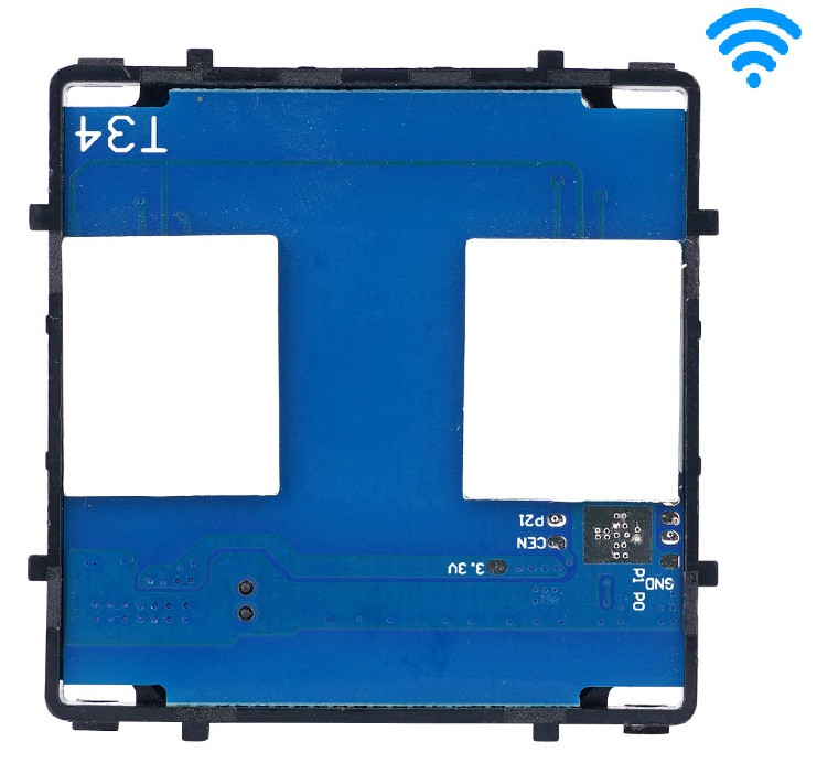 Механізм WiFi+BLE вимикача 1DAL | 2 клавіши, Сенсорний, Без Нуля (B-6WF201L), фото 1