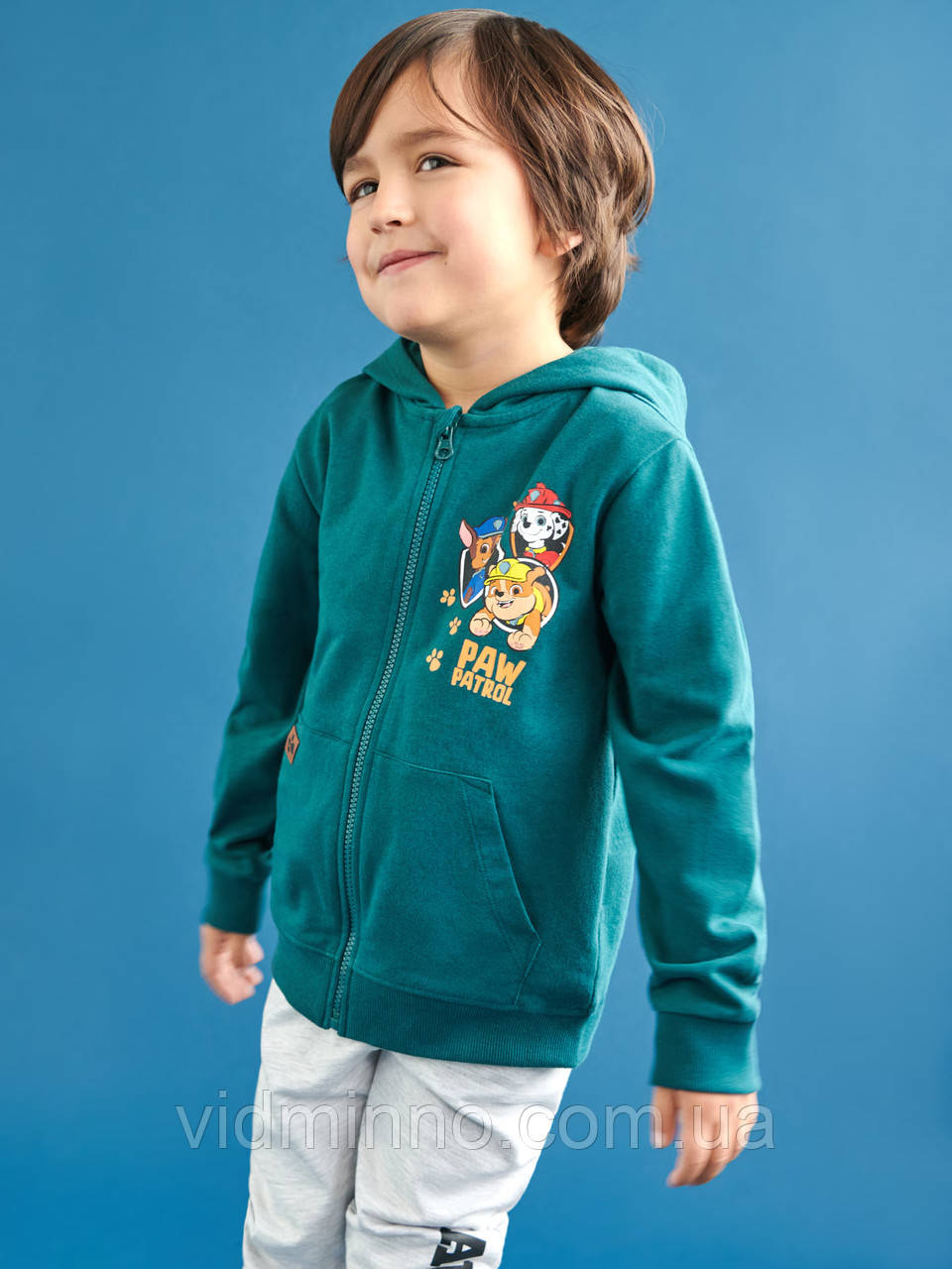 Кофта кардиган (петелька) Sinsay на хлопчика р.128 (7-8 років), щенячий патруль, фото 1