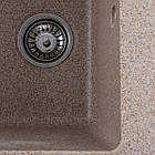 Гранітна мийка для кухні VALESO LIANA 6243 матова Карамель, фото 3