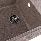 Гранітна мийка для кухні VALESO LIANA 6243 матова Карамель, фото 6