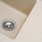 Гранітна мийка для кухні VALESO LIANA 6243 матова Сафарі, фото 4