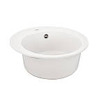 Гранітна мийка для кухні VALESO LUNA 510 матова Білосніжна, фото 3