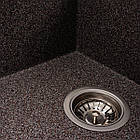 Гранітна мийка для кухні VALESO AZURIT 7950 матова Мікс, фото 3