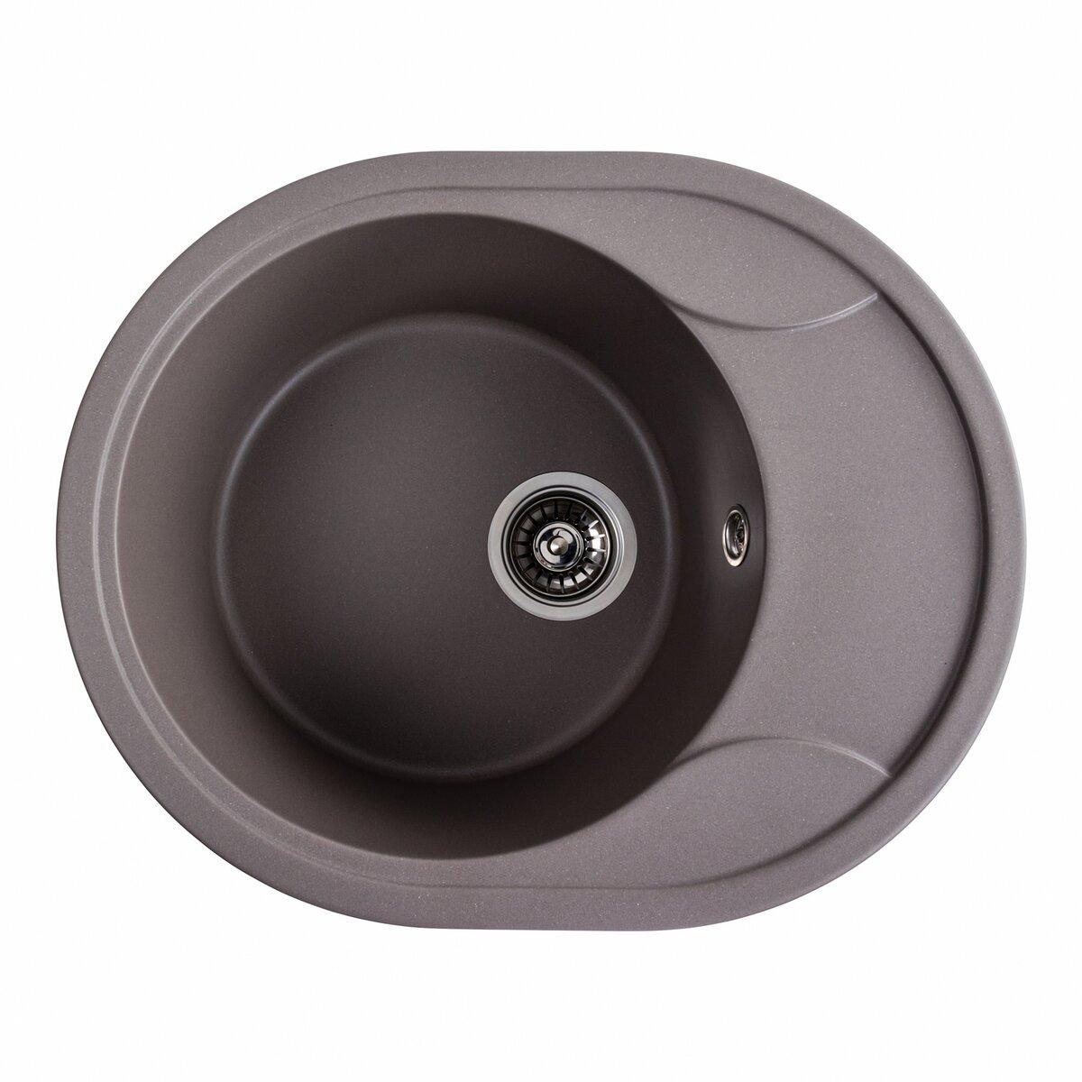 Гранітна мийка для кухні VALESO 5847 ONYX матова Дюна, фото 1