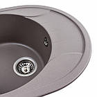 Гранітна мийка для кухні VALESO 5847 ONYX матова Дюна, фото 3