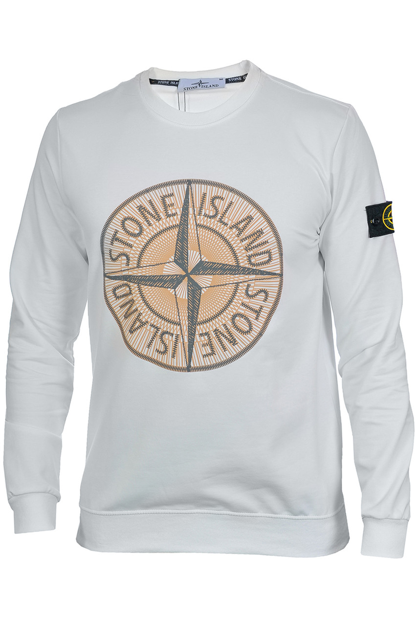 Світшот чоловічий Stone Island 25-25K-9701 білий