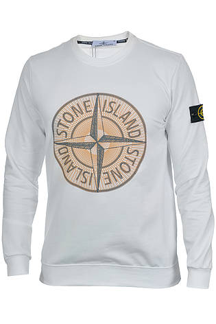 Світшот чоловічий Stone Island 25-25K-9701 білий, фото 1