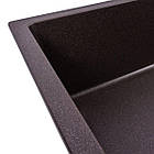 Гранітна мийка для кухні VALESO DIAMOND 8650 матова Гренадін, фото 4